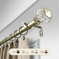 Kd Encimera 1 in. Lyla Curtain Rod with 28 to 48 in. Extension, Gold KD3723270